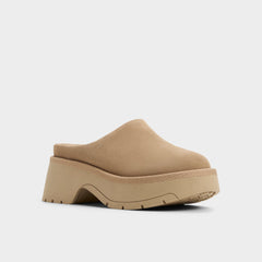 Aldo | Academia Beige Women's Cold Weather Shoes - Heeled mule, Lug sole