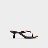 Aldo | Jump in Open Brown - Heeled flip flop, Kitten heel
