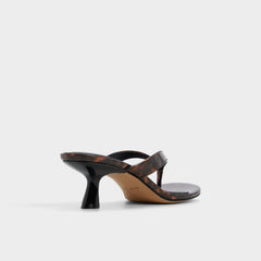 Aldo | Jump in Open Brown - Heeled flip flop, Kitten heel