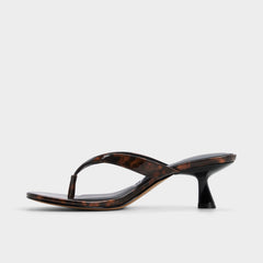 Aldo | Jump in Open Brown - Heeled flip flop, Kitten heel