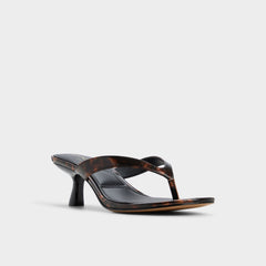 Aldo | Jump in Open Brown - Heeled flip flop, Kitten heel