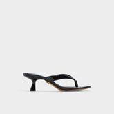 Aldo | Jump Black Women's Strappy sandals - Heeled flip flop, Kitten heel