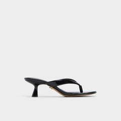 Aldo | Jump Black Women's Strappy sandals - Heeled flip flop, Kitten heel