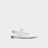 Aldo | Kellya White Women's Slingbacks - Sling back high heel, Kitten heel