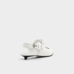 Aldo | Kellya White Women's Slingbacks - Sling back high heel, Kitten heel