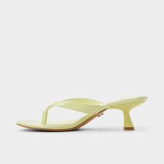 Aldo | Jump Other Yellow Women's Strappy sandals - Heeled flip flop, Kitten heel