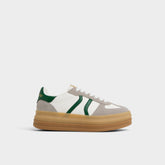 Aldo | Elabrintar White Combo Women's Low top sneakers - Low top sneaker, Platform
