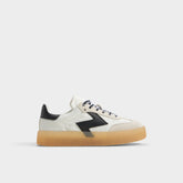 Aldo | Retrostep White/Black Women's Low top sneakers - Low top sneaker, Jogger sole