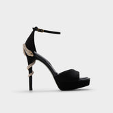 Aldo | Medusa in Other Black 14266744 - Strappy heeled sandal, Platform