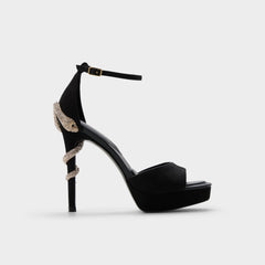 Aldo | Medusa in Other Black 14266744 - Strappy heeled sandal, Platform