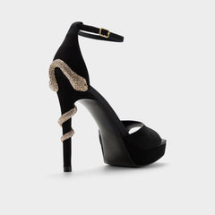 Aldo | Medusa in Other Black 14266744 - Strappy heeled sandal, Platform