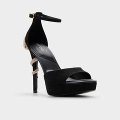 Aldo | Medusa in Other Black 14266744 - Strappy heeled sandal, Platform
