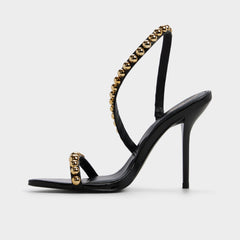 Aldo | Attey in Black - Strappy heeled sandal, Stiletto heel