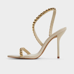 Aldo | Attey in Cream - Strappy heeled sandal, Stiletto heel