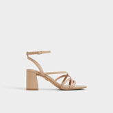 Aldo | Esther Tan Women's Block heels - Strappy heeled sandal, Block heel