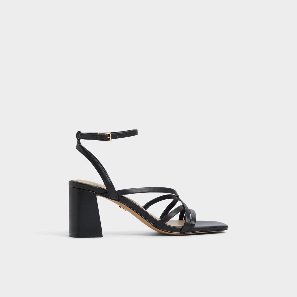 Aldo | Esther Black Women's Block heels - Strappy heeled sandal, Block heel