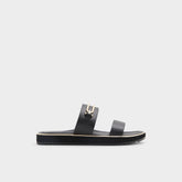 Aldo | Lagoon Other Black Women's Strappy sandals - Strappy flat sandal, Footbed sandal