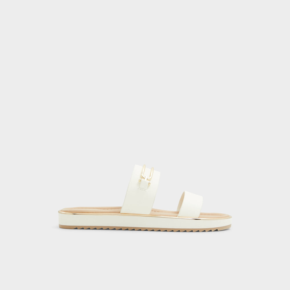 Aldo | Lagoon White Women's Strappy sandals - Slide sandal, Footbed sandal