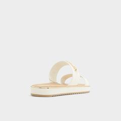 Aldo | Lagoon White Women's Strappy sandals - Slide sandal, Footbed sandal