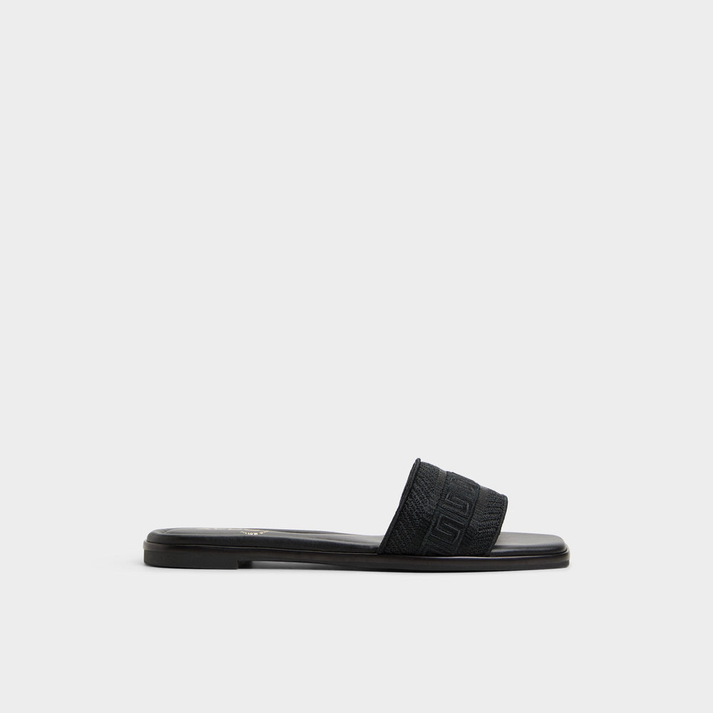 Aldo | Oceania Black Women's Flats - Slide sandal