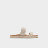 Aldo | Lagoon Other Beige Synthetic Print Women's Footbed sandals - Slide sandal, Footbed sandal