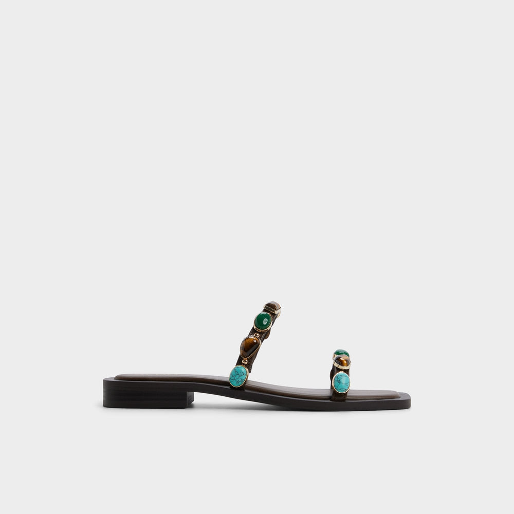 Aldo | Sapphira in Dark Brown 14189967 - Slide sandal