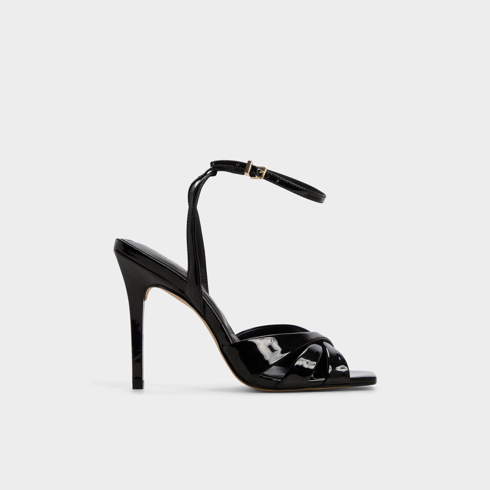 Aldo | Meteora in Black - Strappy heeled sandal, Stiletto heel
