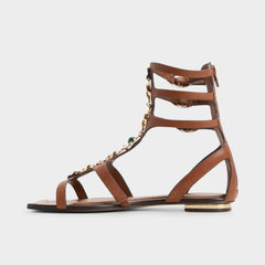 Aldo | Marisea in Medium Brown - Gladiator sandal
