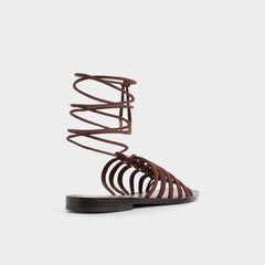 Aldo | Unoma in Dark Brown - Strappy flat sandal
