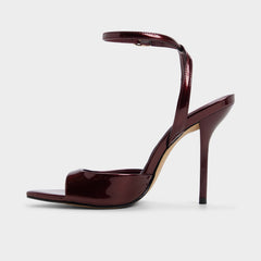 Aldo | Forevermore in Medium Red - Strappy heeled sandal, Stiletto heel