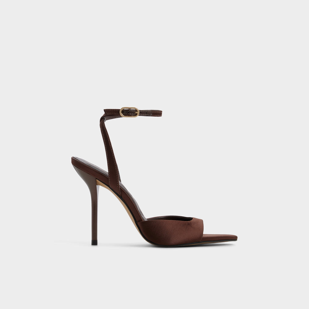 Aldo | Forevermore in Dark Brown 14154135 - Strappy heeled sandal, Stiletto heel