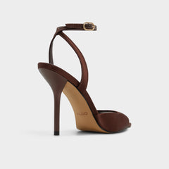 Aldo | Forevermore in Dark Brown 14154135 - Strappy heeled sandal, Stiletto heel