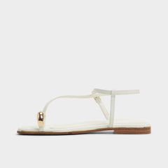 Aldo | Jomalina White Women's Flats - Strappy flat sandal