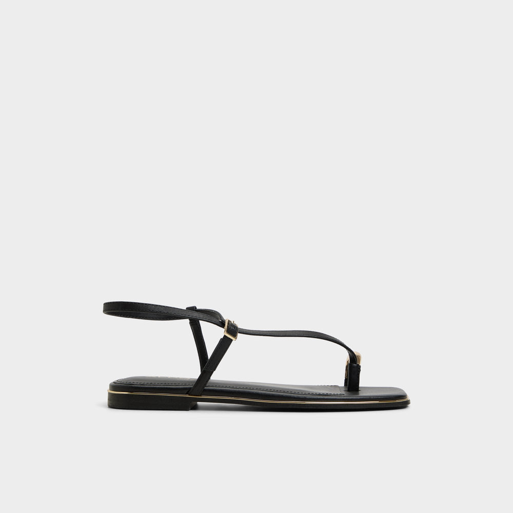 Aldo | Jomalina Black Women's Flats - Strappy flat sandal