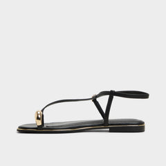Aldo | Jomalina Black Women's Flats - Strappy flat sandal