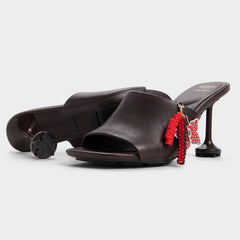Aldo | Demogorgon in Dark Brown - Women's heeled mule