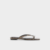 Aldo | Iliria White/Black Women's Flats - Slide sandal