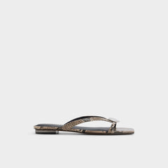 Aldo | Iliria White/Black Women's Flats - Slide sandal