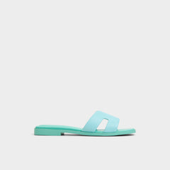 Aldo | Itsandal Turquoise Women's Flats - Slide sandal