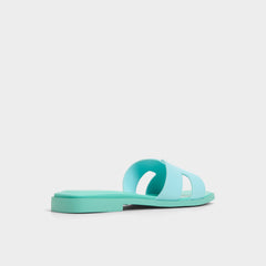 Aldo | Itsandal Turquoise Women's Flats - Slide sandal