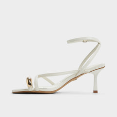 Aldo | Elodiah White/Bone Women's Travel essentials - Strappy heeled sandal, Stiletto heel