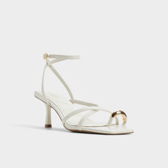 Aldo | Elodiah White/Bone Women's Travel essentials - Strappy heeled sandal, Stiletto heel