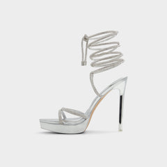 Aldo | Izabella in Silver 13621003 - Strappy heeled sandal, Platform