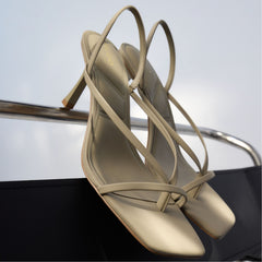 Aldo | Riva Other Green Women's Strappy sandals - Sling back heeled sandal, Stiletto heel