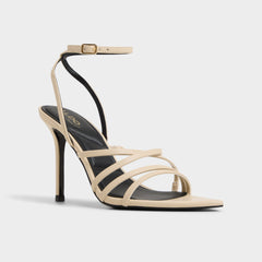 Aldo | Solania Light Beige Women's Strappy sandals - Heeled sandal, Stiletto heel