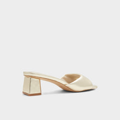 Aldo | Aneka Gold Women's Heeled mules - Heeled mule, Block heel