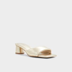 Aldo | Aneka Gold Women's Heeled mules - Heeled mule, Block heel