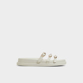 Aldo | Zephyra White Women's Footbed sandals - Footbed sandal, Footbed sandal