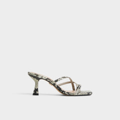 Aldo | Calypsa White/Black Women's Animal Prints - Strappy heeled sandal