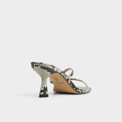 Aldo | Calypsa White/Black Women's Animal Prints - Strappy heeled sandal